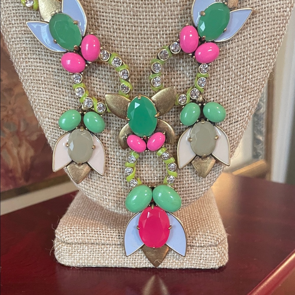 Stella & Dot Multicolor Floral Necklace - Picture 2 of 9